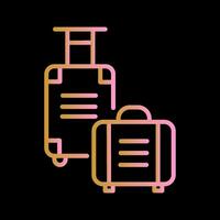 icône de vecteur de sac à bagages