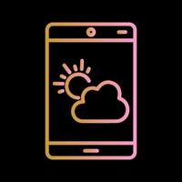 icône de vecteur d'application météo