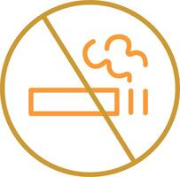 icône de vecteur de signe non fumeur