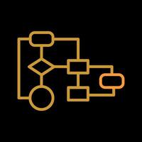 icône de vecteur d'organigramme