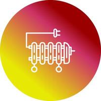 icône de vecteur de chauffage à l'huile