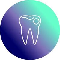 icône de vecteur de dent