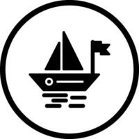 icône de vecteur de petit bateau