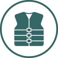 icône de vecteur de gilet de sauvetage