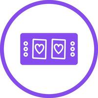 icône de vecteur de table de cartes