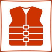 icône de vecteur de gilet de sauvetage