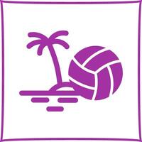 icône de vecteur de volley-ball de plage