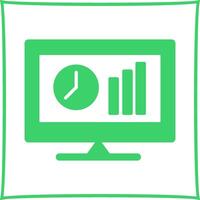 icône de vecteur de statistiques en ligne