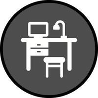 icône de vecteur de bureau simple