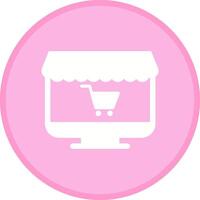 icône de vecteur de magasin en ligne