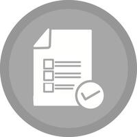 icône de vecteur de document valide