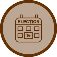 icône de vecteur de jour d'élection