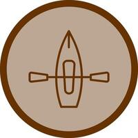 icône de vecteur de kayak