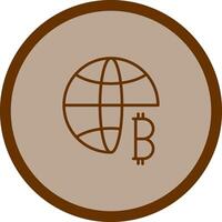 icône de vecteur d'espace réservé bitcoin