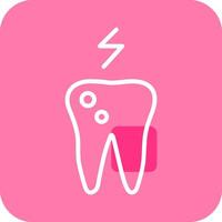 icône de vecteur de maux de dents et de plaque