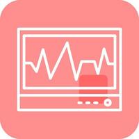 ecg vecteur icône