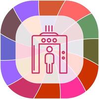 icône de vecteur de sécurité aéroport
