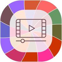 vidéo et animation vecteur icône