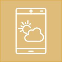 icône de vecteur d'application météo