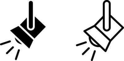 projecteur icône, signe, ou symbole dans glyphe et ligne style isolé sur transparent Contexte. vecteur illustration