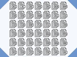 fichier format icône conception pour affaires et la toile vecteur