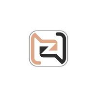 initiales des lettres logo zn, Nouvelle-Zélande, z et n vecteur