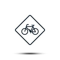vélo icône vecteur modèle. bicyclette illustration plat conception