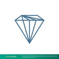 diamant icône vecteur logo modèle illustration conception. vecteur eps dix.
