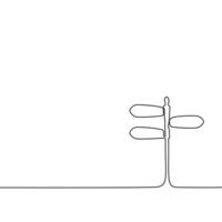 dessiner une ligne de direction indicateurs sur une blanc Contexte vecteur