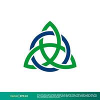 celtique nœud icône vecteur logo modèle illustration conception. vecteur eps dix.