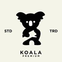 koala logo icône conception modèle vecteur avec moderne illustration concept