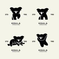 koala logo icône conception modèle vecteur avec moderne illustration concept