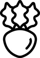 icône de vecteur de radis