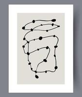 scandinave abstrait vecteur imprimer. minimaliste abstrait mur art Contexte pour imprimer. scandinave vecteur style.