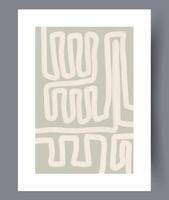 scandinave abstrait vecteur imprimer. minimaliste abstrait mur art Contexte pour imprimer. scandinave vecteur style.