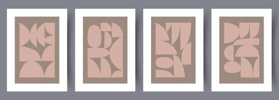 scandinave abstrait vecteur imprimer. minimaliste abstrait mur art Contexte pour imprimer. scandinave vecteur style.