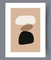 scandinave abstrait vecteur imprimer. minimaliste abstrait mur art Contexte pour imprimer. scandinave vecteur style.