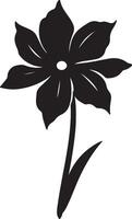 jonquille fleur silhouette vecteur illustration blanc Contexte