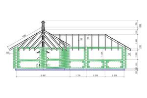 belvédère Cadre avec un barbecue gril vecteur illustration. détaillé architectural plan