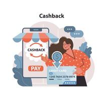 cashback concept. plat vecteur illustration