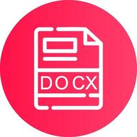 docx Créatif icône conception vecteur