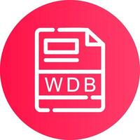 wdb Créatif icône conception vecteur