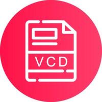 VCD Créatif icône conception vecteur