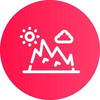 conception d'icône créative de montagne vecteur