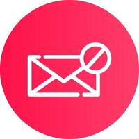 conception d'icône créative de bloc d'email vecteur