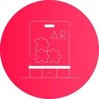 ar puzzle Créatif icône conception vecteur