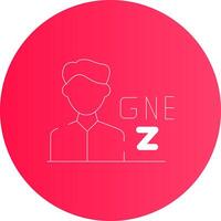 gen z Masculin Créatif icône conception vecteur