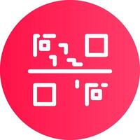 conception d'icône créative de code qr vecteur