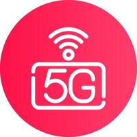 5g réseau Créatif icône conception vecteur