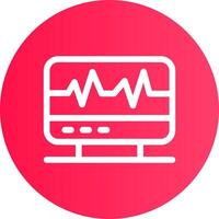 électrocardiogramme Créatif icône conception vecteur